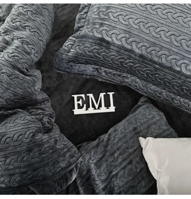 Obliečky z mikroplyšu Banu sivé EMI