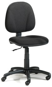 Kancelárska stolička s nízkou opierkou chrbta DOVER, čierna / čierna