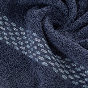 BAVLNENÝ UTERÁK RIVA (07) 30X50 CM TMAVOMODRÁ