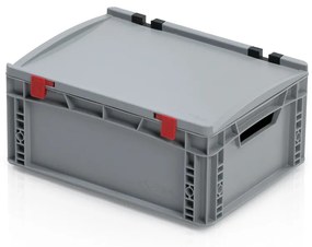 Plastová prepravka s vekom 400 x 300 x 185 mm