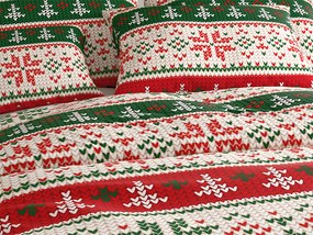 Obliečky z mikrovlákna FROSTED CHRISTMAS farebné Rozmer obliečky: 70 x 90 cm | 140 x 200 cm