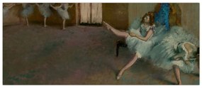 Obraz - Edgar Degas, Before the Ballet, reprodukcia (120x50 cm)