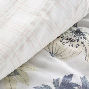 SATÉNOVÉ OBLIEČKY SPRING37 160X200 CM, 2 KS 70X80 CM KVETY