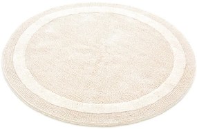 Kúpelňový okrúhly koberček Keno Elips Ecru B02
