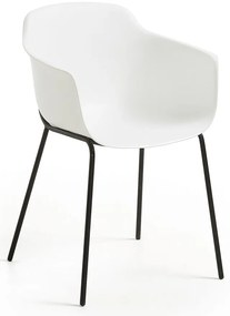 Biela jedálenská stolička Kave Home Khasumi