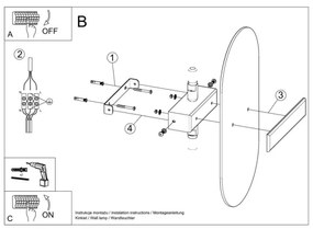 Sollux SL.1004 - Nástenné svietidlo SALIA 2xG9/40W/230V