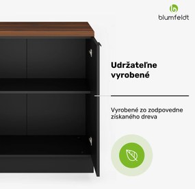 Blumfeldt WoodVista spodná skrinka drezu, Robustná, Soft-Close závesy, Hliníkové rukoväte