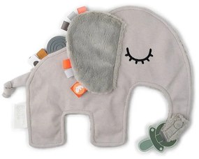 Sivá maznacia hračka s pútkom na cumlík Done by Deer Cozy Friend Elphee