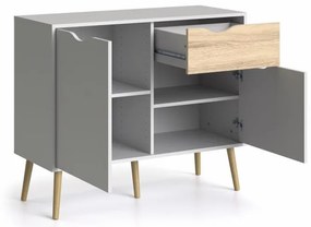 Biela komoda OSLO 75387 s 1 zásuvkou