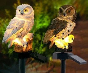 Azar 669 Dekoratívna solárna lampa Sova