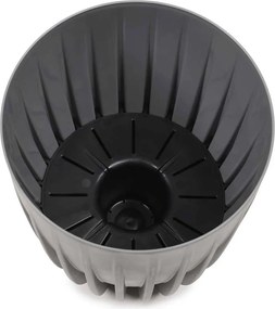 Květináč STRIPPED Eco Wood 39x46,3 cm zelený