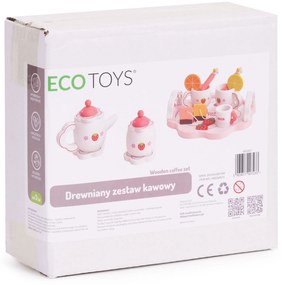 Drevená čajová súprava čajník 14 kusov ECOTOYS