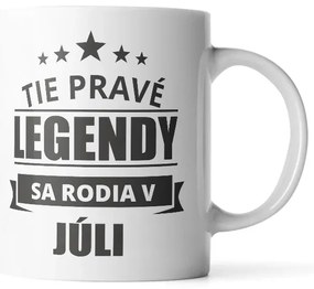 Sablio Hrnček Tie pravé legendy sa rodia v júli - 200 ml - espresso