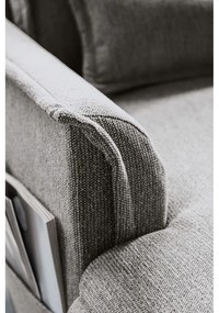 Sivá rozkladacia rohová pohovka (pravý roh/do tvaru "U") Charming Charlie – Miuform