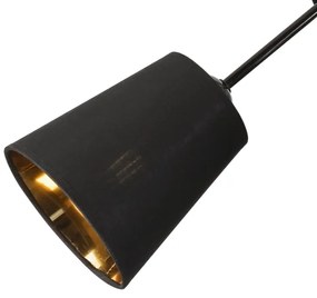 Luster na tyči IRMA 3xE27/15W/230V čierna