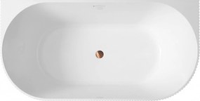 Rea Veneta, voľne stojaca akrylová vaňa 170x79x58 cm, biela, REA-W0254