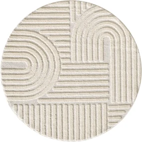 Krémový okrúhly koberec ø 200 cm Art – Ayyildiz Carpets