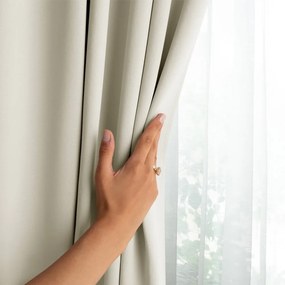 Krémovobiely zatemňovací záves 140x245 cm Eyelets – Restilo