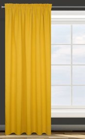 Horčicový zatemňovací záves na páske PARISA 135x270 cm