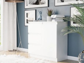 Komoda R-80-S3 so zásuvkami 80 cm - rôzne farebné prevedenia sonoma