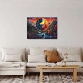 Sklenený obraz - Živly (70x50 cm)