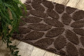 Kúpeľňový koberček SUPREME LINES kamienky, hnedý