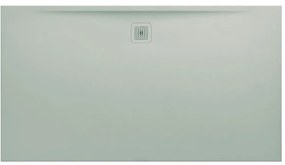 LAUFEN Pro obdĺžniková sprchová vanička z materiálu Marbond, odtok na dlhšej strane, 1800 x 1000 x 34 mm, svetlá šedá, H2119560770001