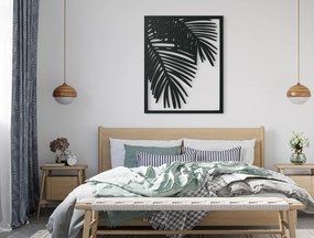 drevko 3D obraz na stenu Palma Rozmer obrazu: 40,5 x 32,5 cm, Farba dekorácie: Čierna