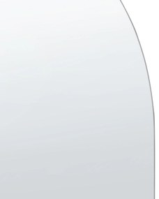 Oválne nástenné zrkadlo 40 x 80 cm strieborné ALFORTVILLE Beliani