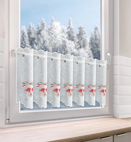 KRÁTKA ZÁCLONA NA PÚTKACH XMAS16 145X40 CM VZOROVANÁ