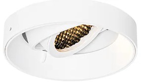 Sada 6 moderných zapustených bodových svetiel biela GU10 okrúhla bezrámová - Oneon Honey