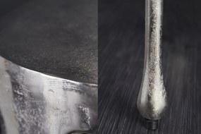 Dizajnový konferenčný stolík Gwendolyn 51 cm strieborný