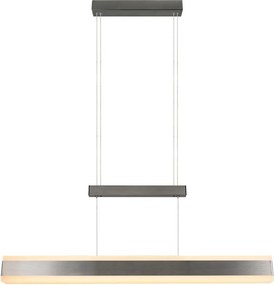 LED závesné svietidlo v matne striebornej farbe s kovovým tienidlom Arcola – Trio