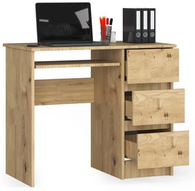 Psací stůl A-6 90 cm dub artisan pravý
