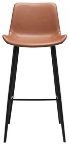 HYPE ČALÚNENÁ BAROVÁ STOLIČKA cognac brown/black