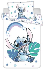 Jerry Fabrics Obliečky do postieľky 100x135 + 40x60 cm - Lilo and Stitch "Rainbow"