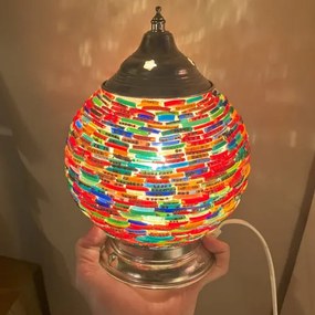 Stolná lampa mosaic orient Globe beads PATCHWORK Ø15