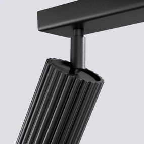 Sollux SL.1585 - Bodové svietidlo KARBON 6xGU10/10W/230V čierna