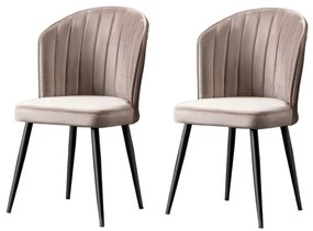 Súprava jedálenských stoličiek Rubi Cappuccino, 2 ks