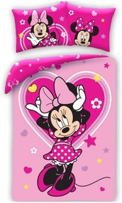 Bavlnené posteľné obliečky Minnie Mouse - Disney - 100% bavlna - 70 x 90 cm + 140 x 200 cm