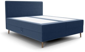 Manželská posteľ 180 cm Napoli Comfort (modrá) (s roštom, s úl. priestorom). Vlastná spoľahlivá doprava až k Vám domov. 1082542