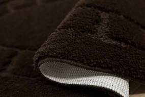 Kúpeľňový koberček Ocean hnedý ovál