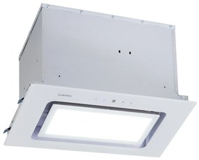 Klarstein Hektor Brilliant Edition, digestor, 52 cm, vstavaný, 506 m³/h, dotykové ovládanie, sklo, biely
