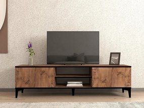 TV stolík/skrinka Sumapi (borovica atlantická + čierna) . Vlastná spoľahlivá doprava až k Vám domov. 1095214