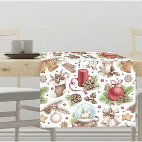 Vianočný obrus Svieca biela Veľkosť: 40x80 cm