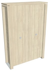 Vysoká šatníková skriňa Verno+ 140 x 46 x 210 cm, agát