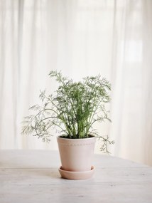 Malý kvetináč Helena s podstavcom s glazúrou 12 cm ružový