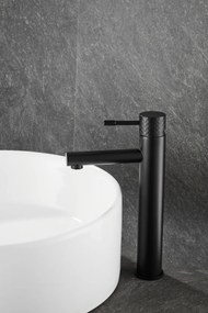 Gamma Roy, vysoká umývadlová batéria h-301, čierna matná, GMA-BRYPUW-BK