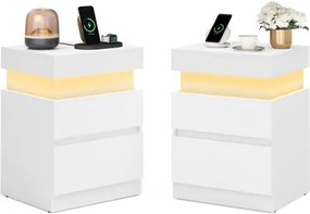 Set dvoch nočných stolíkov KAILYN LET840WB01 (2 ks)