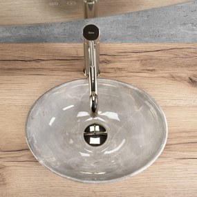 Rea Sofia Mini, umývadlo na dosku 350x260x125 mm, imitácia kameňa - kashmir, REA-U9238